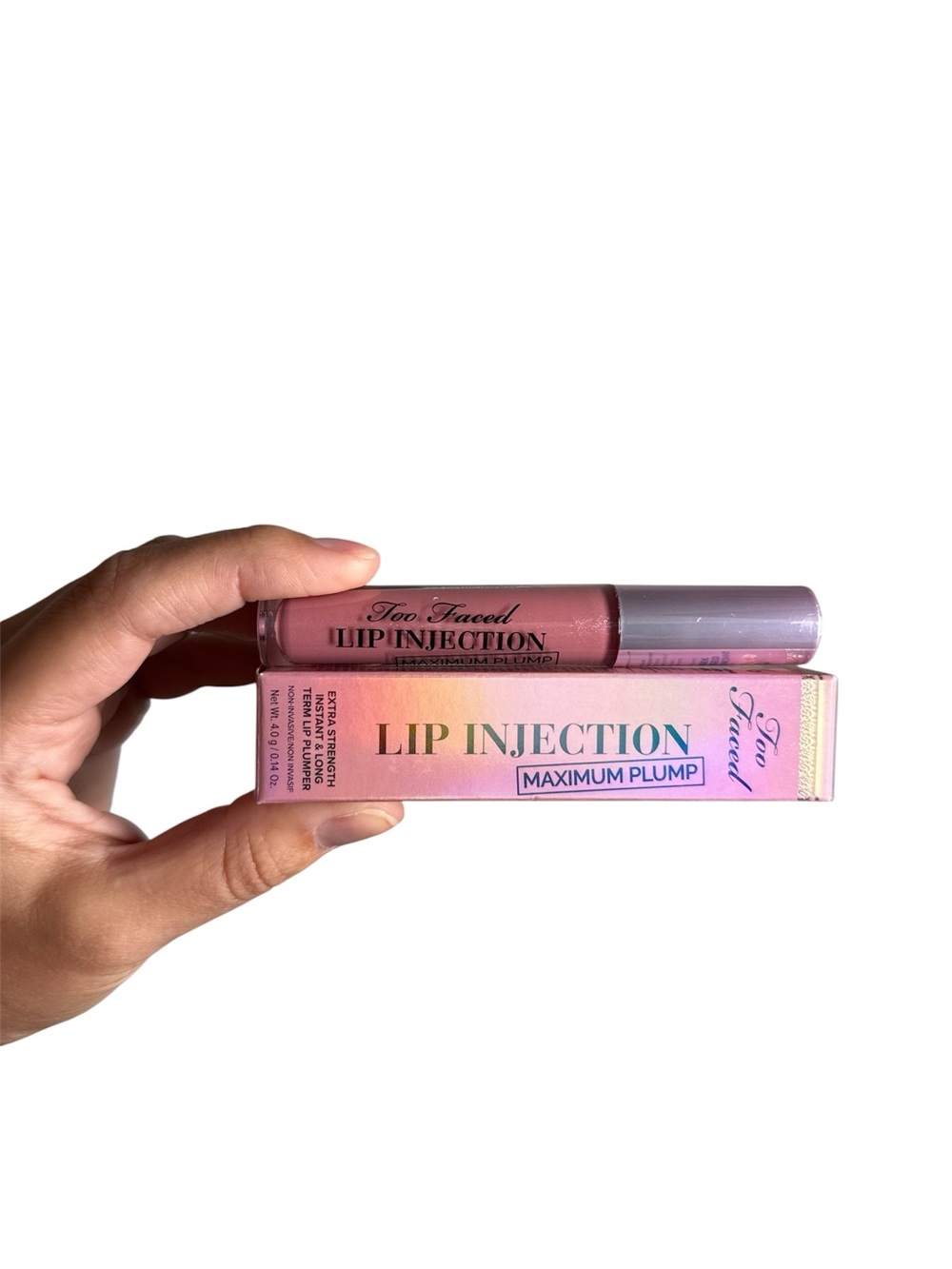 Too Faced Lip Injection Maximum Plump Gloss – Rose Mauve Pink